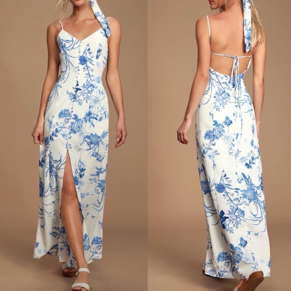 Lulu’s Floral Maxi Dress